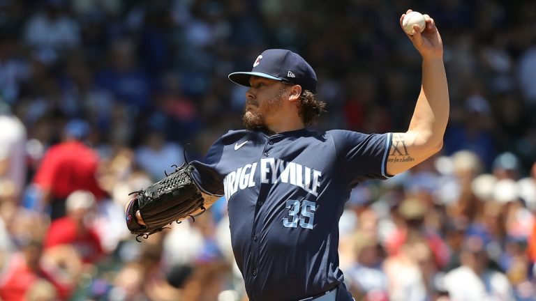Chicago Cubs starting pitcher Justin Steele throws the ball during the first inning of a baseball game against the Los Angeles Angels Friday, July 5, 2024, in Chicago. (Melissa Tamez/AP)