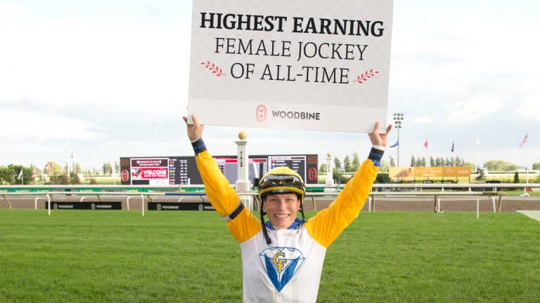 Woodbine jockey Emma-Jayne Wilson (Michael Burns/photo)