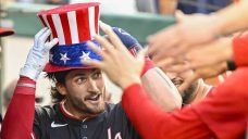 Crews hits leadoff homer in third career game, helps Nationals beat Yankees