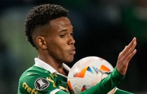 Estêvão, 17, who is set to join Chelsea next year from Palmeiras, was handed his first call-up to Brazil's national team Friday. (AP/Andre Penner)