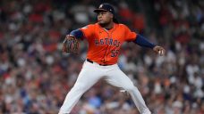 Valdez holds Royals hitless through seven to lift Astros to win