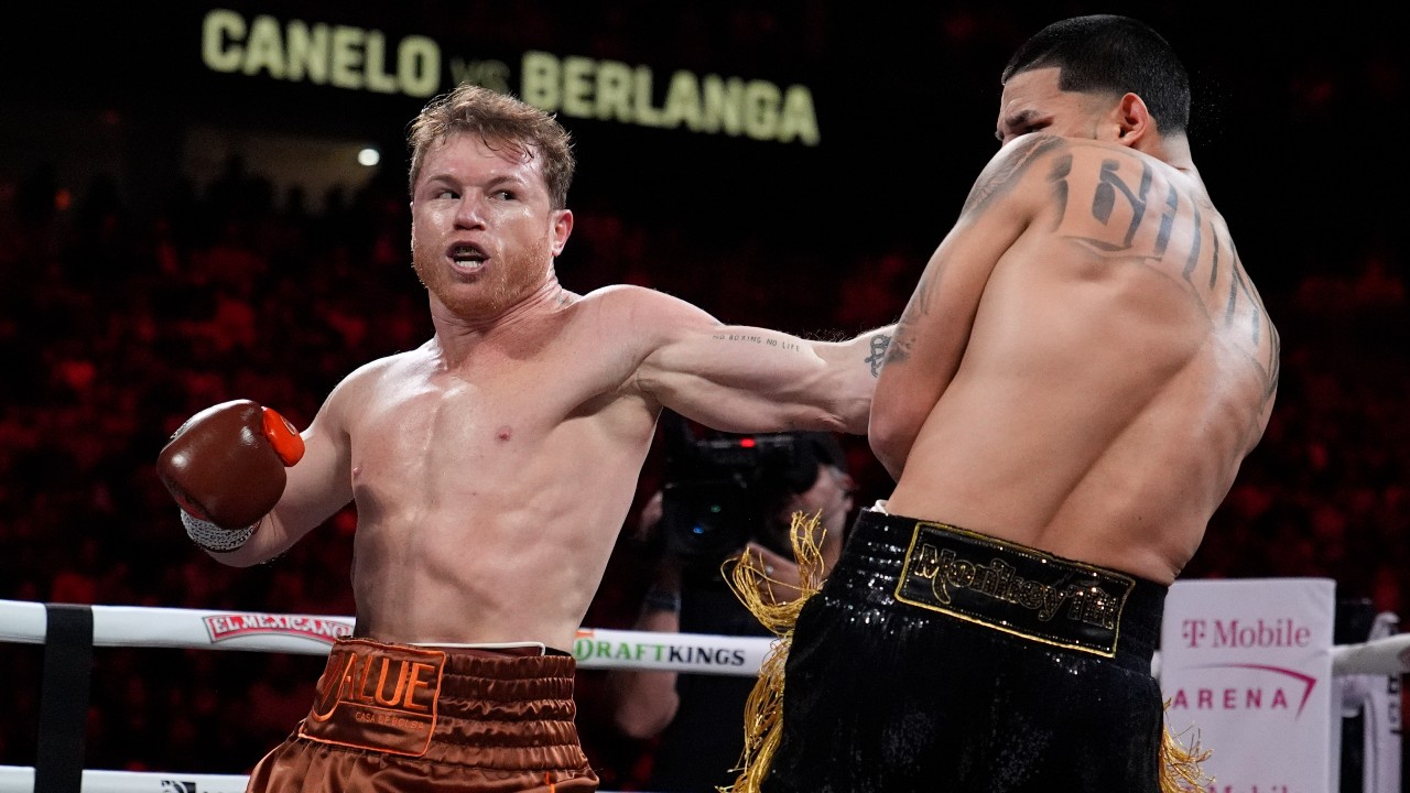 Canelo Alvarez dominates in title defence against Edgar Berlanga ...