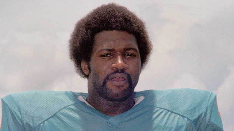 Miami Dolphins running back Eugene "Mercury" Morris shown in 1972. (AP Photo, file)