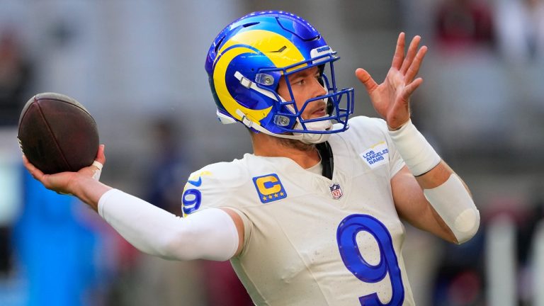 Los Angeles Rams quarterback Matthew Stafford. (Matt York/AP)