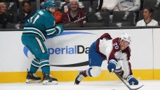 Colton scores twice, Annunen makes 25 saves to help Avalanche beat winless Sharks