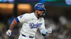 Dodgers slugger Teoscar Hernandez placed on injured list with groin strain