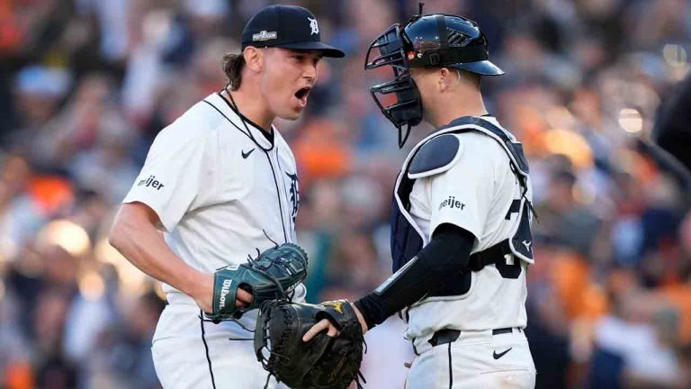 Clutch hitting, strong pitching lifts Tigers to 2-1 lead over Guardians in  ALDS - Sportsnet.ca