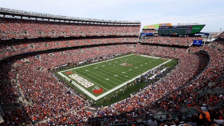 A general view of Huntington Bank Field, home of the Cleveland Browns. (Kirk Irwin/AP)