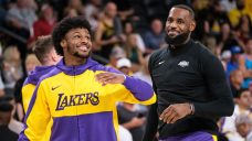 Report: No plan for Bronny James to join dad on 76ers