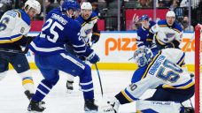 Binnington backstops Blues over Maple Leafs in Woll’s return to action