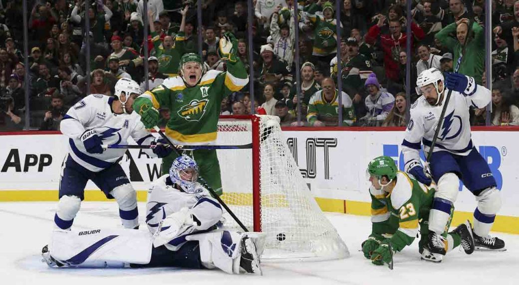 NHL Roundup: Kaprizov scores twice as Wild beat Lightning NHL Roundup: Kaprizov scores twice as Wild beat Lightning