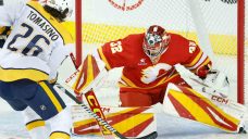 Flames’ Dustin Wolf goes from undersized prospect to big deal with first shutout