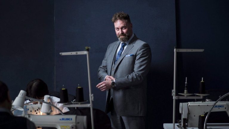 Drew Green, the CEO of Indochino, a custom suit retailer at his store in Vancouver on Tuesday, April 18, 2017. (Jimmy Jeong/CP)