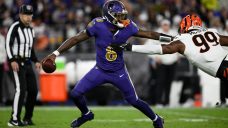 Jackson shines, Ravens stop two-point attempt to hold off Bengals