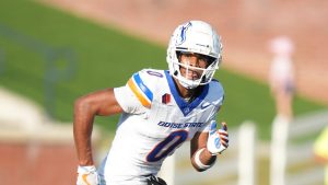 Boise State safety Ty Benefield runs to cut off the ball carrier in the first half during an NCAA game on Saturday, Aug. 31, 2024 in Statesboro, Ga. (Peter Joneleit/AP)