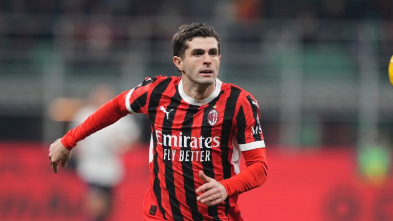 AC Milan's Christian Pulisic. (Antonio Calanni/AP)