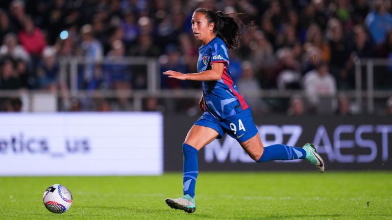 This undated photo shows Canadian midfielder Victoria Pickett in action for the North Carolina Courage. THE CANADIAN PRESS/HO-Lewis Gettier/North Carolina Courage