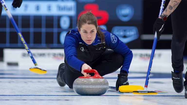 Anna Hasselborg in action at the WFG Masters on Jan. 14, 2025, in Guelph, Ont. (Anil Mungal/GSOC)