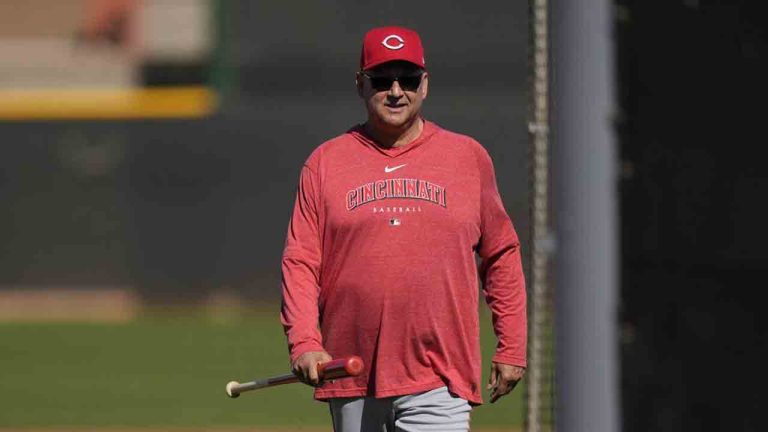 Cincinnati Reds manager Terry Francona walks across a field during spring training baseball practice at the team's training facility in Goodyear, Ariz., Saturday, Feb. 15, 2025. (Carolyn Kaster/AP)