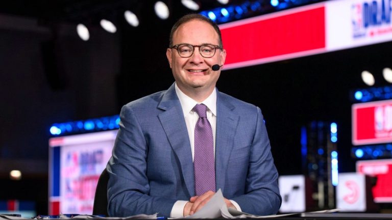 Former ESPN NBA insider Adrian Wojnarowski. (Allen Kee/ESPN via AP)