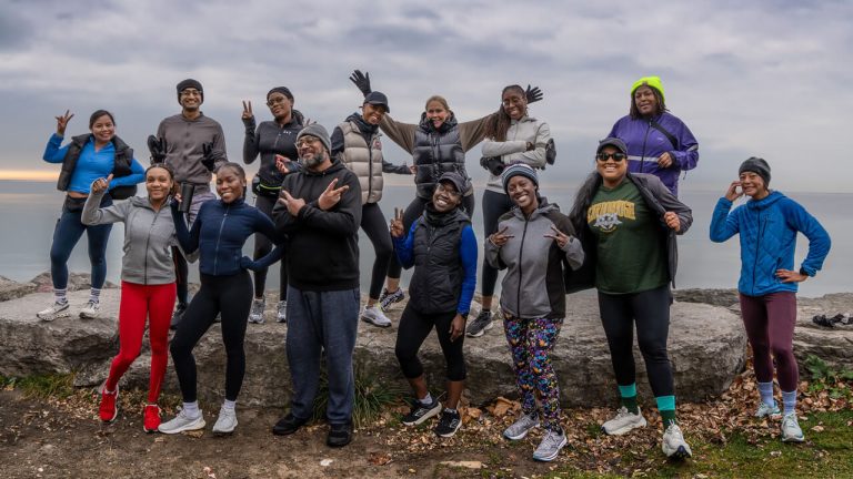 Black Runners of the GTA members pose after a November group run. (Photo courtesy Melanie Murzeau/Black Runners of the GTA)