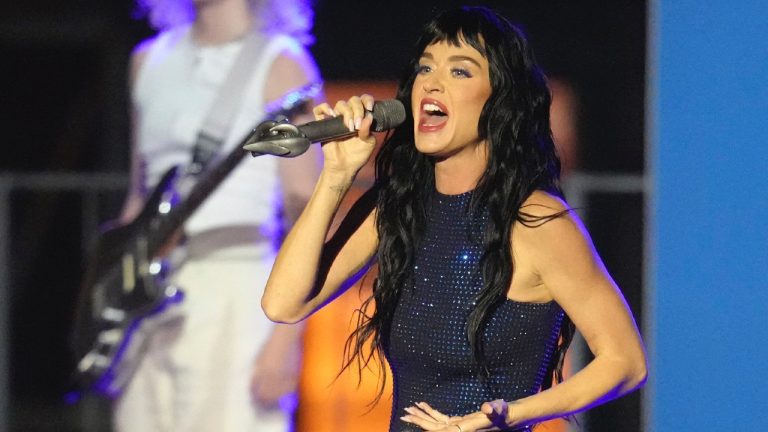 Katy Perry performs in Pittsburgh, Nov. 4, 2024. The 2025 Invictus Games kick off in Vancouver this afternoon with a star-studded opening ceremony that will feature artists Katy Perry, Roxane Bruneau, Noah Kahan, Nelly Furtado and Coldplay's Chris Martin. (Gene J. Puskar/AP)
