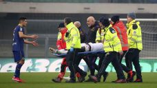 Fiorentina striker Moise Kean collapses during Serie A match