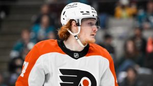 Philadelphia Flyers right wing Owen Tippett. (Eakin Howard/AP)