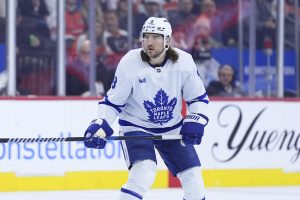 Toronto Maple Leafs' Chris Tanev plays during an NHL hockey game, Tuesday, Jan. 7, 2025, in Philadelphia. (AP Photo/Matt Slocum)