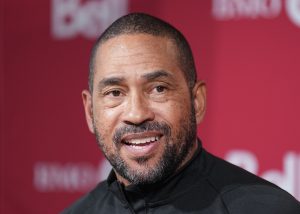 Robin Fraser, Toronto FC's head coach, speaks to the media during a press conference in Toronto, Wednesday, Jan. 15, 2025. (Nathan Denette/CP)