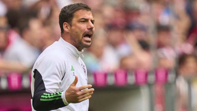 Co-Trainer Zsolt Löw, FCB assistent coaches, Assistenztrainer, in the match FC BAYERN MUENCHEN - 1.FC KÖLN on April 13, 2024 in Munich, Germany. Season 2023/2024, 1.Bundesliga, FCB,, München, matchday 29, 29.Spieltag