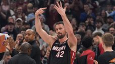 Heat’s Kevin Love receives ovation in first return to Cleveland since leaving