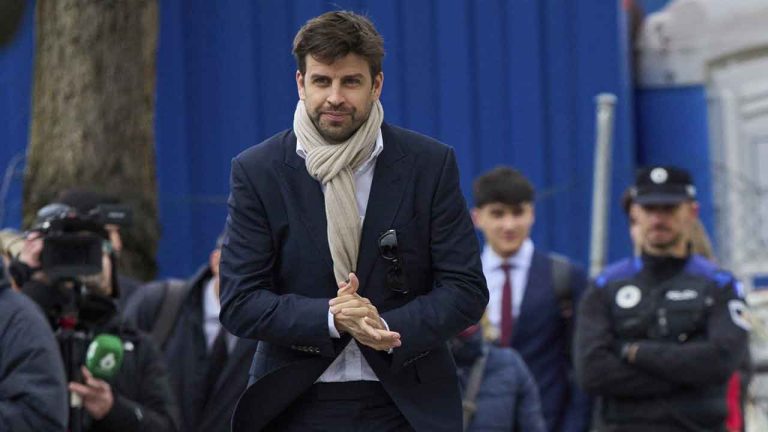 Former soccer player Gerard Pique arrives at the National Court. (Manu Fernandez/AP)
