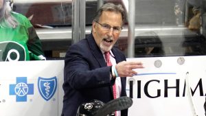 Philadelphia Flyers head coach John Tortorella directs his team during the third period of an NHL hockey game against the Pittsburgh Penguins in Pittsburgh, Saturday, March 11, 2023. (Gene J. Puskar/AP)