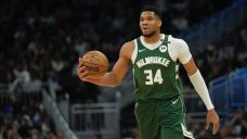 Giannis Antetokounmpo’s 11th triple-double lifts Bucks to win over Pistons, secure No. 5 seed