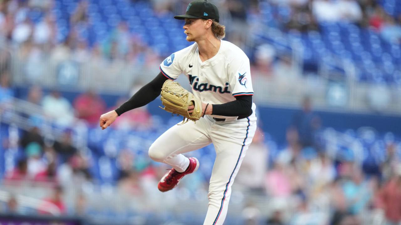 Max Meyer strikes out career-high 14 to lead Marlins over Reds ...