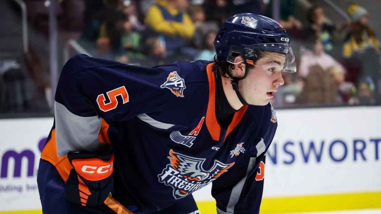 Blake Smith of the Flint Firebirds. (Natalie Shaver/OHL Images)