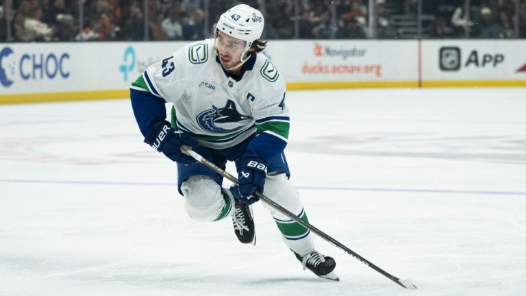 Canucks' Quinn Hughes returns to practice after missing four games -  Sportsnet.ca