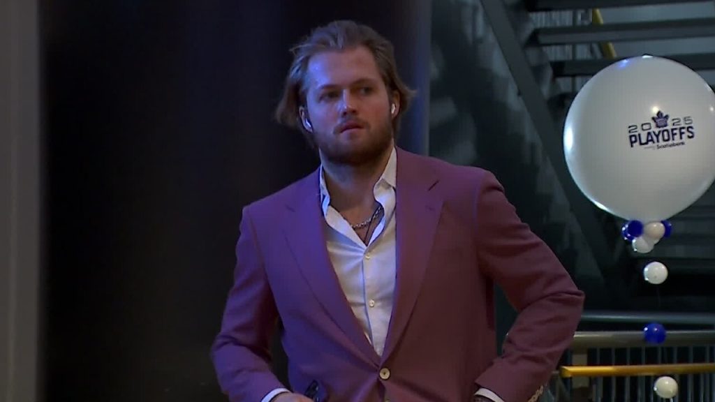 Nylander wears different pre-game suit for first time since Game 6 vs. Senators Nylander wears different pre-game suit for first time since Game 6 vs. Senators