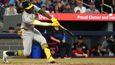 Canada’s Denzel Clarke hits first MLB home run vs. Blue Jays