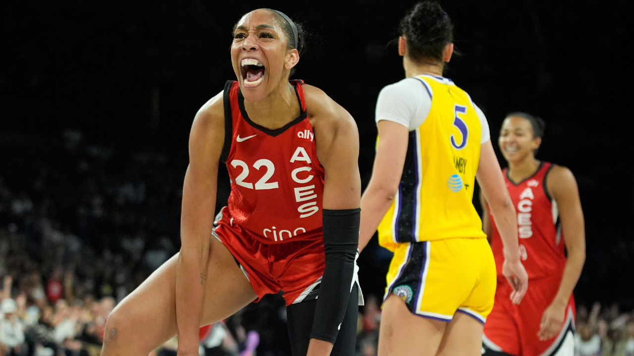 Aces Beat Sparks 79-69 as Wilson Records 25-15-5 and Ogwumike Breaks Rebounding Record