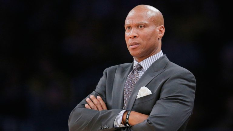 Then-Los Angeles Lakers head coach Byron Scott directs his team during the first half of an NBA basketball game against the Oklahoma City Thunder, Wednesday, Dec. 23, 2015, in Los Angeles. (AP Photo/Jae C. Hong, File)