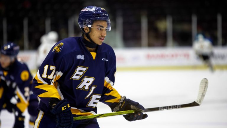 Malcolm Spence of the Erie Otters. (Natalie Shaver/OHL Images)