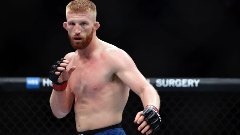 UFC middleweight Bo Nickal was a standout collegiate wrestler before starting mixed martial arts. (Adam Hunger/AP)