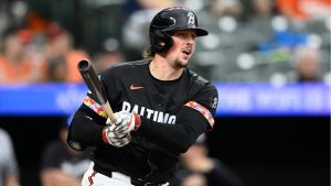 Baltimore Orioles' Adley Rutschman in action during a baseball game against the Chicago White Sox, Friday, May 30, 2025, in Baltimore. (Nick Wass/AP)