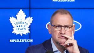 Toronto Maple Leafs general manager Brad Treliving speaks to the media during a press conference at the start of the team's training camp in Toronto on Wednesday, September 18, 2024. (Nathan Denette/CP)