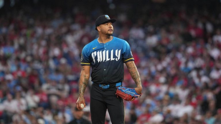 Philadelphia Phillies' Taijuan Walker plays during a baseball game. (Matt Slocum/AP)