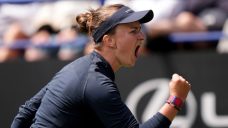 Wimbledon champion Krejcikova saves two match points in first win at Eastbourne