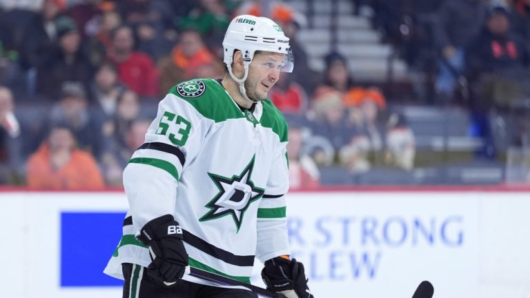 Dallas Stars' Evgenii Dadonov plays during an NHL hockey game, Thursday, Jan. 9, 2025, in Philadelphia. (Matt Slocum/AP)