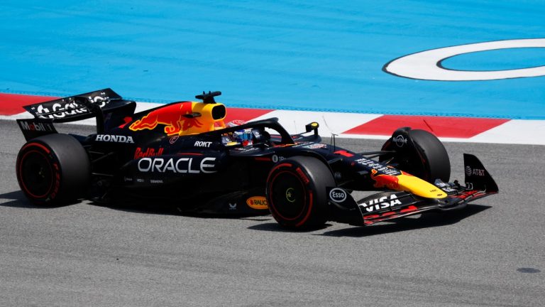 Red Bull driver Max Verstappen of the Netherlands during the Spanish Grand Prix Formula One race at the Barcelona Catalunya racetrack in Montmelo, near Barcelona, Spain, Sunday, June 1, 2025. (Joan Monfort/AP)